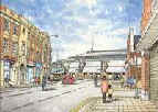 Concept Sketch - Southwell Road | view west